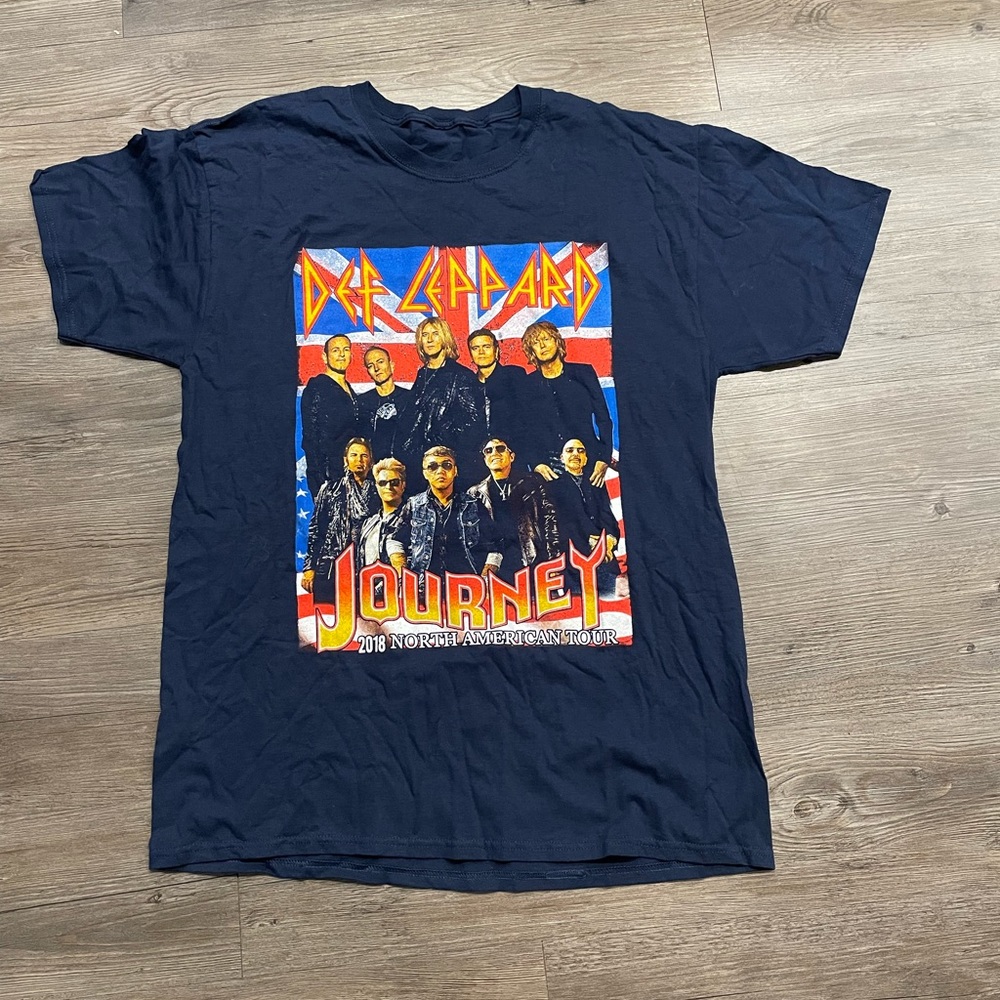 Def Leopard and Journey graphic Tshirt